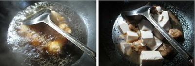 豆腐煮鸡翅根的做法步骤6