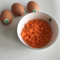 秋葵胡萝卜厚蛋烧的做法步骤4