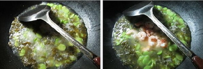 雪菜虾仁蚕豆羹的做法步骤5