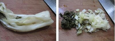 腌白菜煮圆蛤的做法步骤2