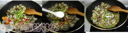 豆瓣辣炒蛤蜊的做法步骤7-9