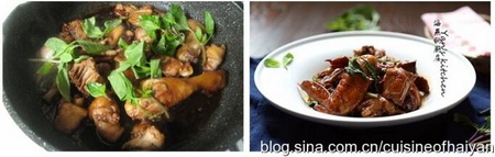 台湾名菜三杯鸡的做法步骤11-12