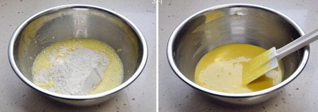 黄桃奶油蛋糕卷的做法步骤3-4