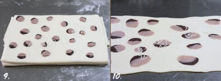 豹纹巧克力可颂的做法步骤9-10