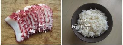 章鱼片握寿司的做法步骤1-2