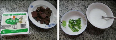 辣味鸭血豆腐羹的做法步骤1