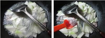 咸肉蒲瓜煮粉丝的做法步骤5