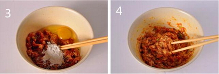 菠菜肉丸汤的做法步骤3-4