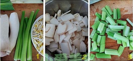 水煮杏鲍菇的做法步骤1-3