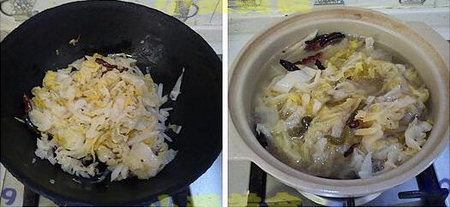 砂锅酸菜排骨的做法步骤9-10