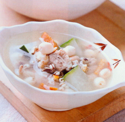 鲜莲冬瓜煲鸭汤的做法