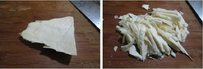 雪菜冬笋豆腐汤的做法步骤3