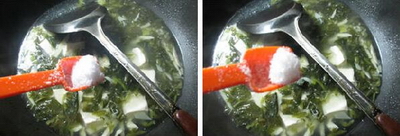 雪菜冬笋豆腐汤的做法步骤7