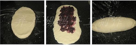 蓝莓酱夹心面包的做法步骤10-12