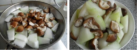 快手菜蚝油香菇冬瓜的做法步骤2