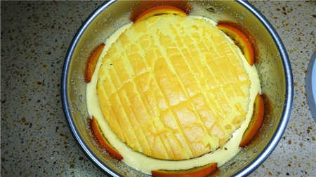 香橙卡仕达慕斯蛋糕