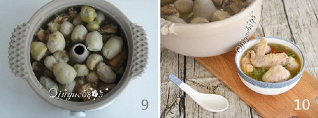 小芋头汽锅鸡的做法步骤9-10