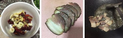 腊肉干锅茶树菇的做法步骤2-3