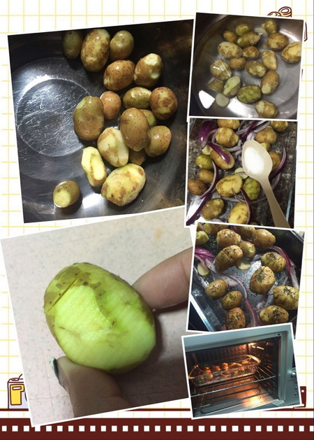 香烤小土豆的做法步骤1-5