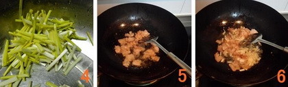 蔬菜炒米线的做法步骤4-6