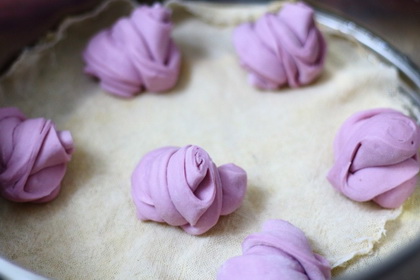紫薯花卷的做法步骤