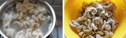 肥肠烧黄豆煲的做法步骤1-2
