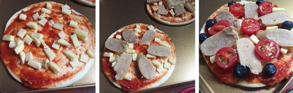自制脆皮肠蓝莓披萨的做法步骤3