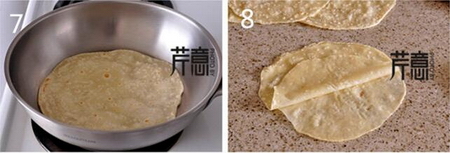 京酱肉丝卷春饼的做法步骤7-8
