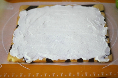 双色奶油蛋糕卷的做法步骤16