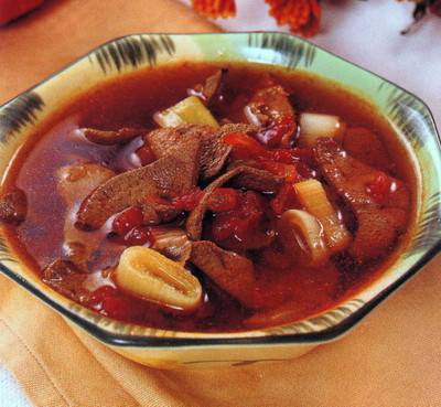 (1)猪肝番茄汤
