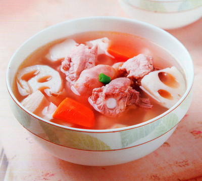 (1)莲藕菱角排骨汤
