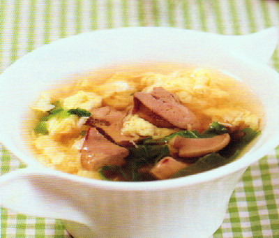 鸡肝荠菜汤的做法
