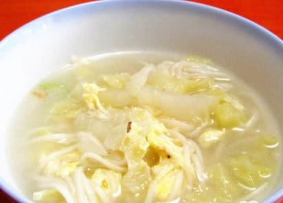 大白菜素汤的做法步骤