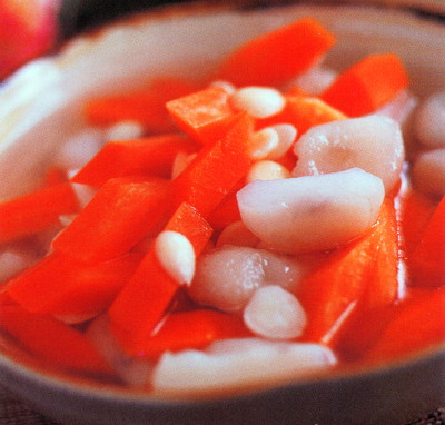 (1)胡萝卜杏仁汤的做法步骤