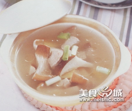 蘑菇猪肉汤的做法步骤