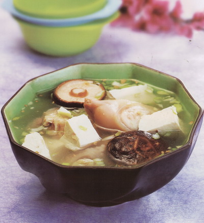 豆腐猪蹄瓜菇汤的做法步骤