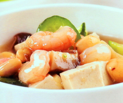 豆腐虾红汤的做法步骤