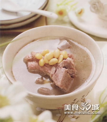 (4)黄豆排骨汤的做法步骤