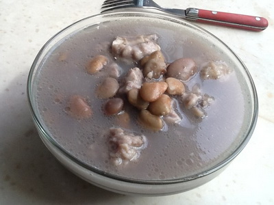 (1)花豆排骨汤的做法步骤