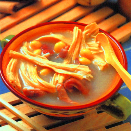 白果腐竹土鸡汤的做法步骤