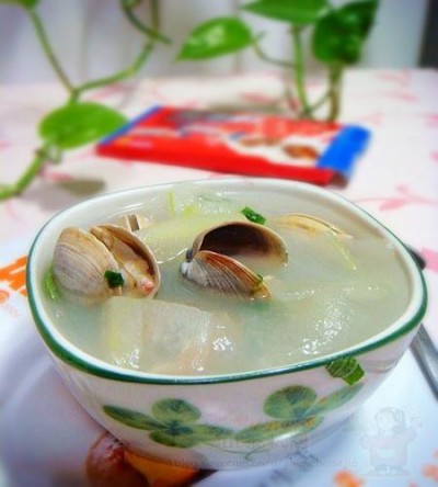 口蘑蛤蜊冬瓜汤的做法步骤