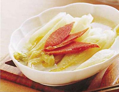 (5)火腿白菜汤的做法步骤