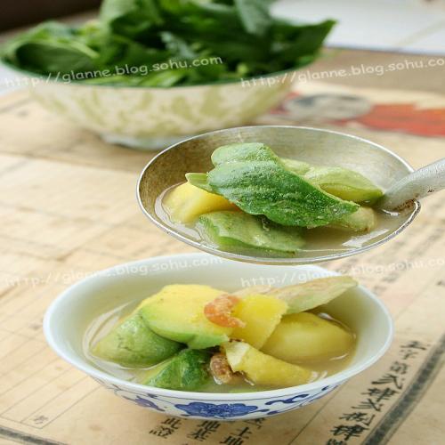 (1)七叶瓜土豆汤的做法步骤