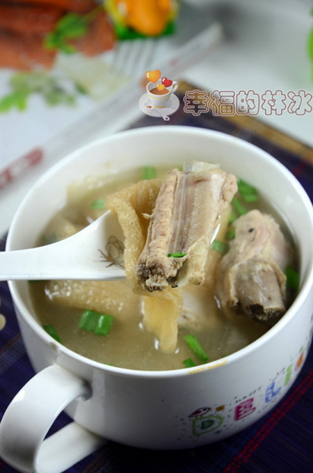 (2)竹荪排骨汤的做法步骤