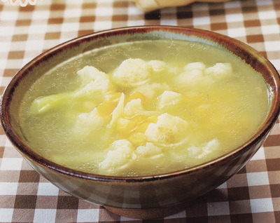 粟米菜花汤的做法步骤